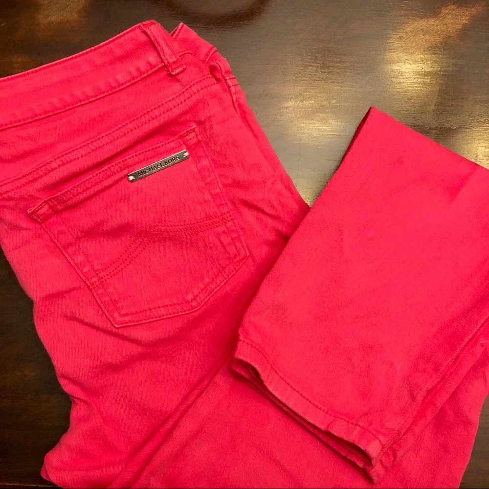 Michael kors pink LIKE NEW skinny jeans